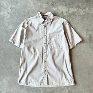 90s GAP 無地 半袖 シャツ S / 90年代 オールド ギャップ ボックス グレー ストレッチ ドレス ワイシャツ