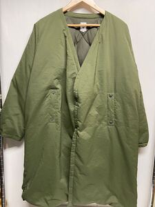 【South2 West8 サウスツーウェスト8】 J0759 NECK DOWN COAT ダウンコート XS カーキ ポリエステル アメカジ 2410oki k