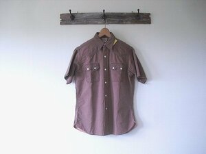 S/S WESTERN SHIRTS（ダブルワークス）ウエアハウス　刺し子　半袖　ウエスタン　＠38　コットン100%　希少　絶版品　デッドストック　新品