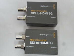 ★Blackmagic Design ブラックマジックデザイン Micro Converter SDI to HDMI 3G★2個セット！！ジャンク！！ 