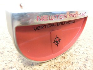 ♪NEWTON PRO-LINE ニュートン プロライン TP-2015 VERTICAL BALANCED 赤ヘッド パター 35インチ 純正スチールシャフト 中古品♪T0490