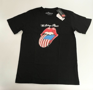 ya604 ４Ｌ【新品】ローリング・ストーンズ（The Rolling Stones）　ロックバンドTシャツ 　ビッグサイズ　黒　メンズ