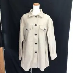 Q795-80 レディース コート ベージュ 冬 M ZARA 11/28