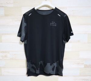 新品 Mサイズ NIKE ナイキ DRI-FIT ランニング　ディビジョン　ショートスリーブシャツ　半袖シャツ　Running Division ブラック　黒