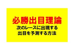 必勝出目理論【枠連法則】次のレースに出現するのは何枠？　 必勝法 投資競馬 予想 副収入