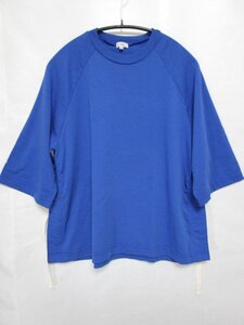 【送料込】 Scye サイ Tシャツ ブルー 青 綿 オーガニックコットンジャージーラグランTシャツ 1220-21235 日本製 size表記なし/962013