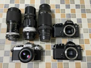 Nikon FE FM 200m f4 75-300mm 80-200 f4.5 ニコン フィルムカメラ カメラ レンズ まとめ