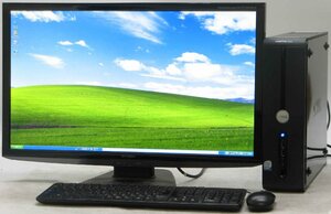 DELL Vostro 200-E6550DT ■ 27インチ 液晶セット ■ Core2Duo-E6550/DVDROM/希少OS/動作確認済/WindowsXP デスクトップ