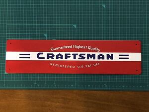 AL0Gブリキ看板】CRAFTSMAN クラフトマン 超マニアック工具 仕事場、自分の部屋や秘密基地の壁にいかがでしょうか