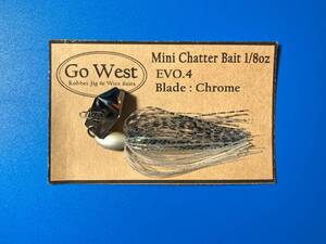 Evo.4-105 GoWest ミニチャターベイト 1/8oz【Chrome Blade】