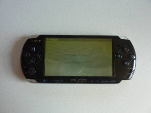 ソニー製 PlayStationPortable PSP-3000 PSP ピアノ・ブラック 本体のみの起動確認済の訳ありジャンク品です！