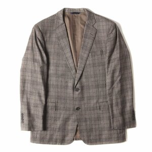 BROOKS BROTHERS ブルックスブラザーズ ジャケット サイズ:42R E.THOMAS チェックオンチェック カシミア混ウール 2B テーラードジャケット