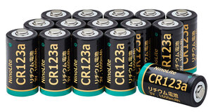 15個セット NinoLite CR123a リチウム電池 大容量1600ｍAh スマートロック 電動玄関ロック ヘッドライト 観測器 フィルムカメラ 等