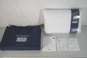 【1-46】 未使用品 airweave エアウィーヴ pillow ピロー スタンダード 枕 まくら ケース付 取扱説明書付 寝具 睡眠 快眠 安眠 熟睡