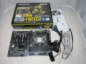 中古ジャンク　GIGABYTE GA-B250-FinTec LGA 1151 ATX Motherboard　２０１８年６月購入