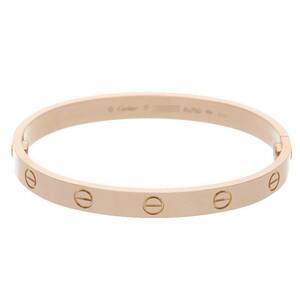 カルティエ Cartier LOVE BRACELET/ラブブレス サイズ:17 K18PGラブブレスレット 中古 OS06