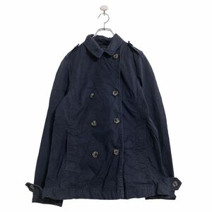 TOMMY HILFIGER ショート トレンチ L ネイビー トミーヒルフィガー コート 冬 古着卸 アメリカ仕入 a504-6470