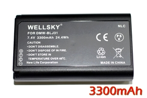 DMW-BLJ31 互換バッテリー 3300mAh [ 純正品と同じよう使用可能 ] Panasonic パナソニック LUMIX ルミックス DC-S1M DMW-BTC14 DMW-BGS1