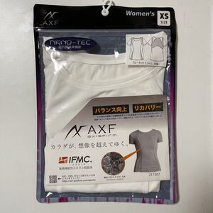 AXF axisfirm レディース　クルーネックTシャツ　半袖　サイズXS ホワイト