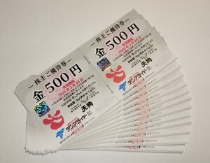 【送料無料】テンアライド(天狗) 株主優待券 12000円分 未使用　2025年2月末まで