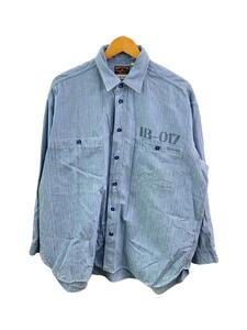 Buzz Rickson’s◆INSCRIRE×BEAMS/別注シャンブレーシャツ/15.5/コットン/BLU/11-11-0319-086