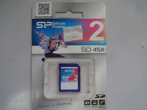 送料無料！新品未使用 SP SILICON POWER SDカード 2GB SD 45X 在庫処分品