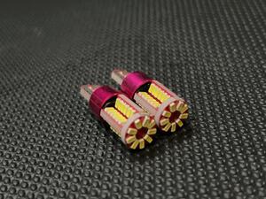 T16 T10 LED ホワイト爆光57SMD 6000Kナンバー灯 2個セット