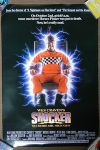 北米版 1989 Shocker 1989 ショッカー ポスター　ウェス・クレイヴン監督 