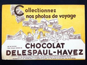 フランスのビュバー：DELESPAUL-HAVEZ 広告 チョコ ステッカー Z