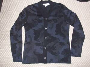 迷彩　カーディガン コム デ ギャルソン シャツ　カモフラ プリュス　ニット comme des garcons shirt camouflage cardigan knit