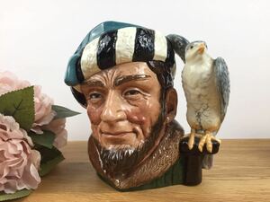 英国ヴィンテージ◆1959年 ロイヤルドルトン 「The Falconer」ラージ トビージャグ