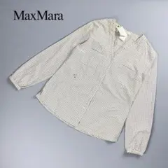 S Max Mara 長袖ボタンシャツ ホワイト サイズL*RC100