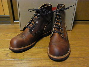 312-157/新品/RED WING/レッドウィング/8085/IRON RANGER/アイアンレンジャー/キャップトゥ/ワークブーツ/7D/25cm/元箱付き