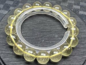 即決 0322b840 極美品★【120Aクリストバライトリビアングラス】★ブレス 12mm（新品）