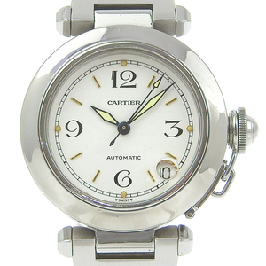 CARTIER カルティエ パシャ W31015M7 腕時計 SS 自動巻き メンズ 白文字盤【G113124008】中古