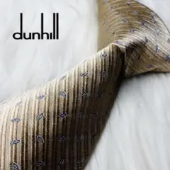 極美品 dunhill ネクタイ 肉厚 ゴールド系 wmj54qg