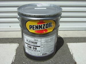 即日.弊社に在庫あり ペンズオイル プラチナム 5W-30 SP/GF6　100％化学 20L PENNZOIL クライスラー モパー 油膜強 フルシンセ P66