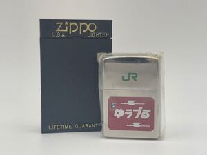 2412021800203 ZIPPO ジッポ オイルライター JR ゆうづる 鶴 喫煙具 喫煙グッズ 着火未確認 ケース付き 現状品 中古