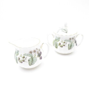 美品 ROYAL WORCESTER ロイヤルウースター ラビニア クリーマー シュガーポット 2点 セット ST270J2