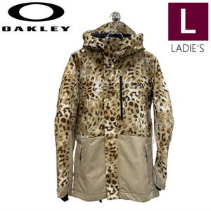 ● OAKLEY WMNS TNP TBT INSULATED JKT CHEETA TD PRINT Lサイズ レディース スノーボード スキー ジャケット 23-24 日本正規品