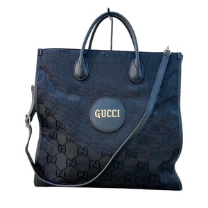 グッチ GUCCI オフザクロッドトートバッグ 630355 ナイロン GGナイロン トートバッグ レディース 中古