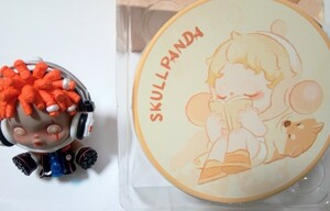 SKULLPANDA City of Night Scroll Delivery コースター　フィギュア　スカルパンダ　popmart　ポップマート