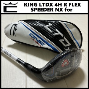 ★送料無料★ 新品 コブラ KING LTDX ワンレングス 4H R FLEX SPEEDER NX for コブラ 純正ヘッドカバー付 21° プーマ ユーティリティ ⑥