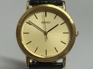 1円 ◇セイコー SEIKO クォーツ ゴールドカラー 7N01-0BH0 メンズ腕時計 稼働品