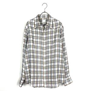 VISVIM SS SHIRT CHECK L/S 12SS (bluebrown)