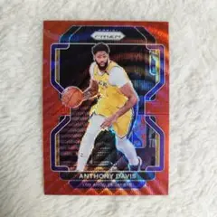 ANTHONY DAVIS #53 RED WAVE PRIZM PANINI