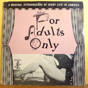 FOR ADULTS ONLY [ Vitadisc ] UK Orig盤LP Calypso Mento カリプソ メント