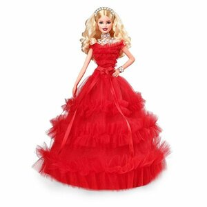 　送料込 新品☆マテル社　バービー Barbie 2018 Holiday Doll　Blonde 