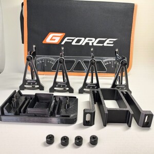 G-FORCE ジーフォース セットアップゲージG109ブラック　RCティームバスタブのキャリング台付き　セットアップシステム　アライメント