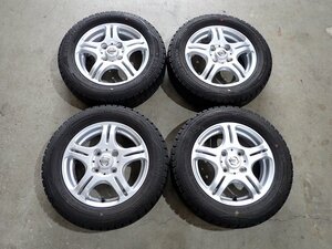 YS8816【送料無料155/65R13】ニッサン純正 モコ ピノ オッティなどに ダンロップ 中古スタッドレス ▼13×4J 100/4H ET45▼